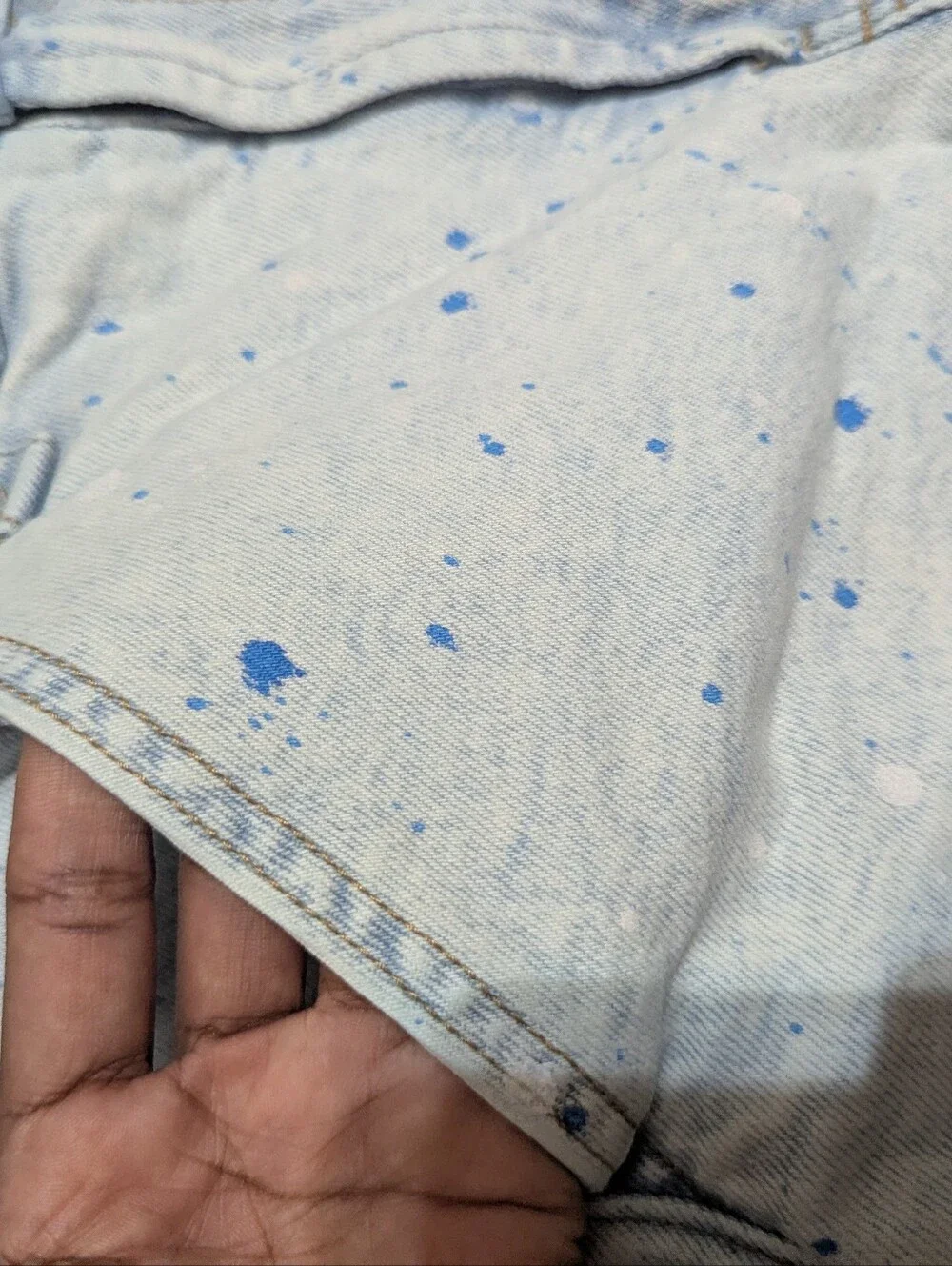 Wild Fable Size 2 Highest Rise Utility Paint Splatter Distressed Denim Shorts